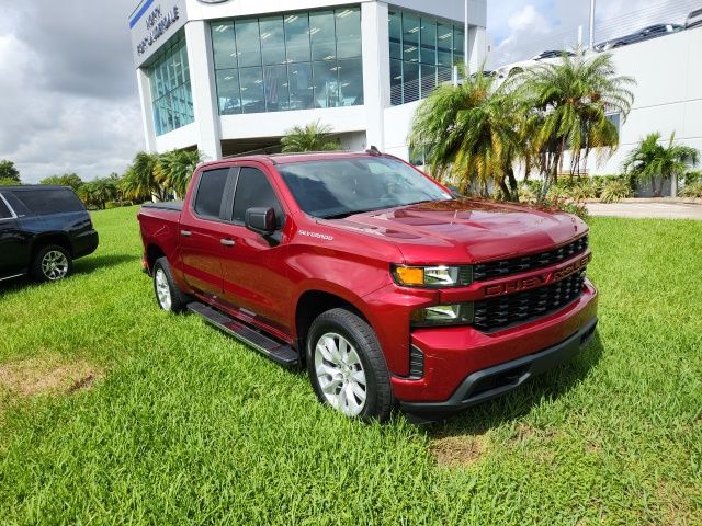 Used 2021 Chevrolet Silverado 1500 Custom with VIN 1GCPWBEK9MZ296835 for sale in Fort Lauderdale, FL