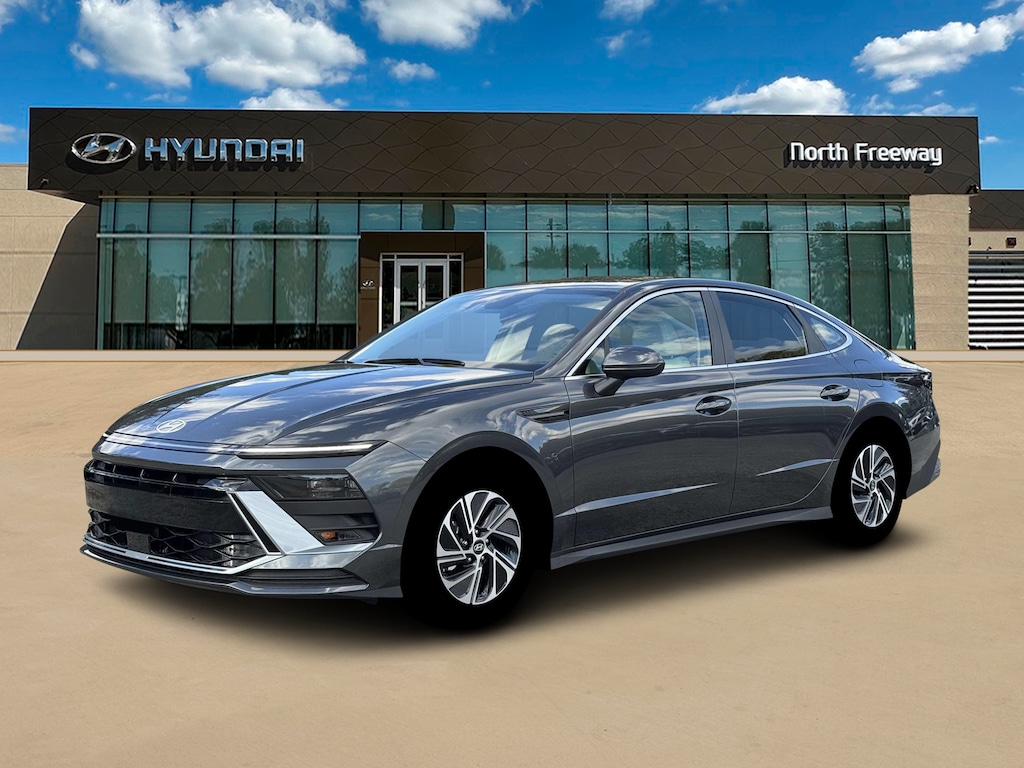 New 2026 Hyundai Sonata Hybrid Blue Sedan