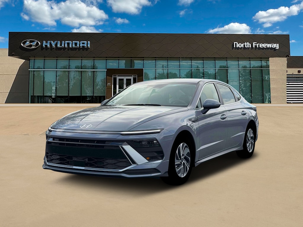 New 2026 Hyundai Sonata Hybrid Blue Sedan