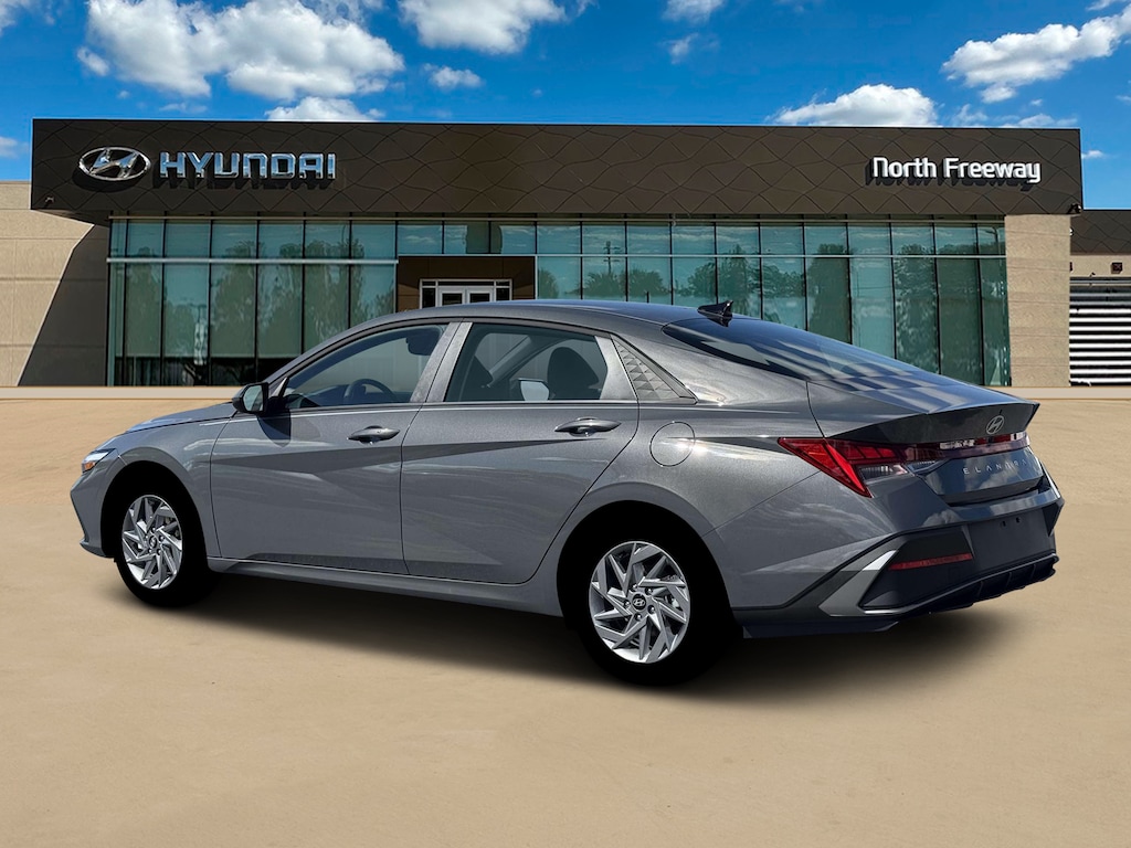 New 2026 Hyundai Elantra Hybrid Blue Sedan
