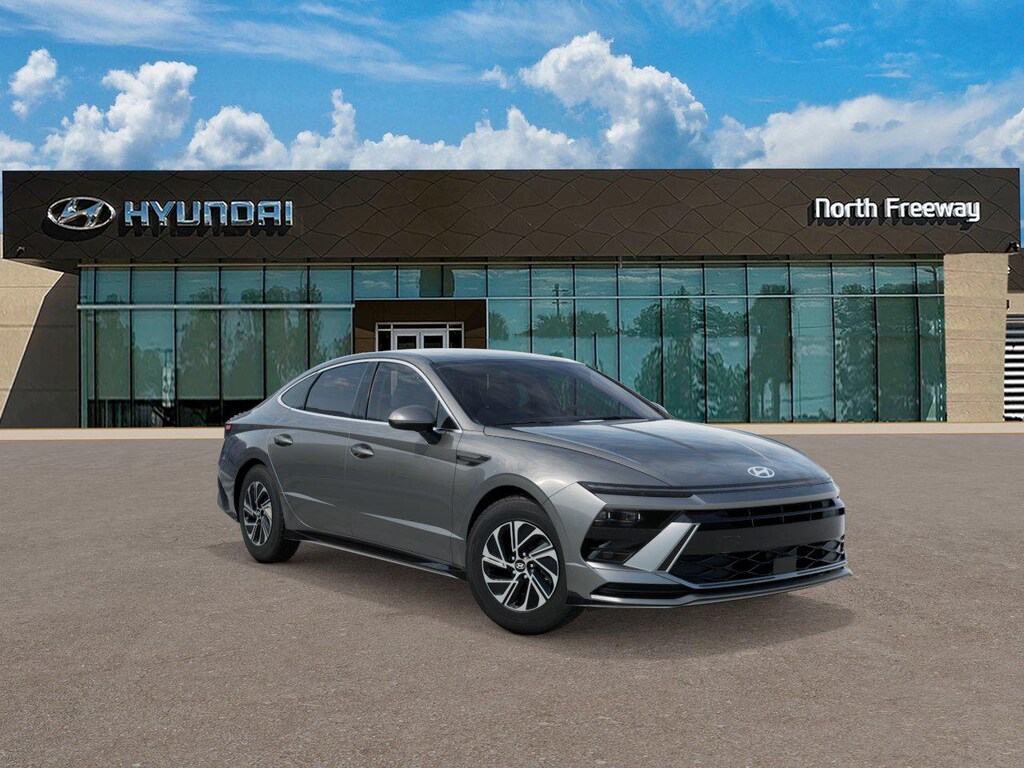 New 2026 Hyundai Sonata Hybrid Blue Sedan