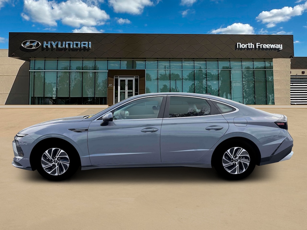 New 2026 Hyundai Sonata Hybrid Blue Sedan
