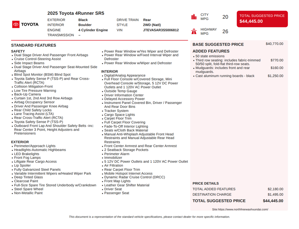 Used 2025 Toyota 4Runner SR5 SUV
