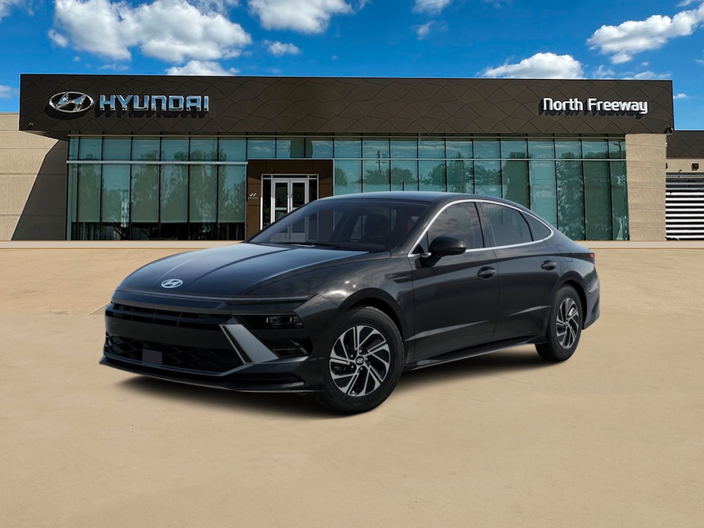 New 2026 Hyundai Sonata Hybrid Blue Sedan