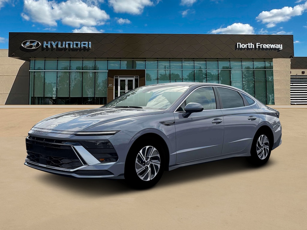 New 2026 Hyundai Sonata Hybrid Blue Sedan