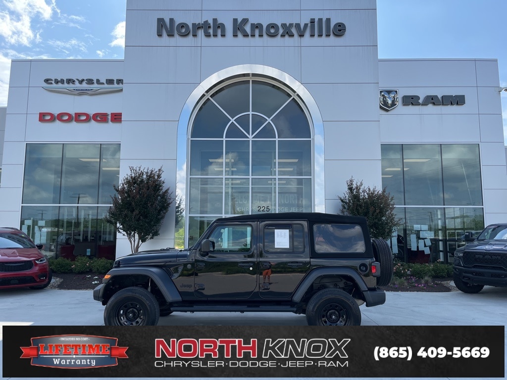Used 2023 Jeep Wrangler 4-Door Sport S with VIN 1C4HJXDN1PW639073 for sale in Knoxville, TN