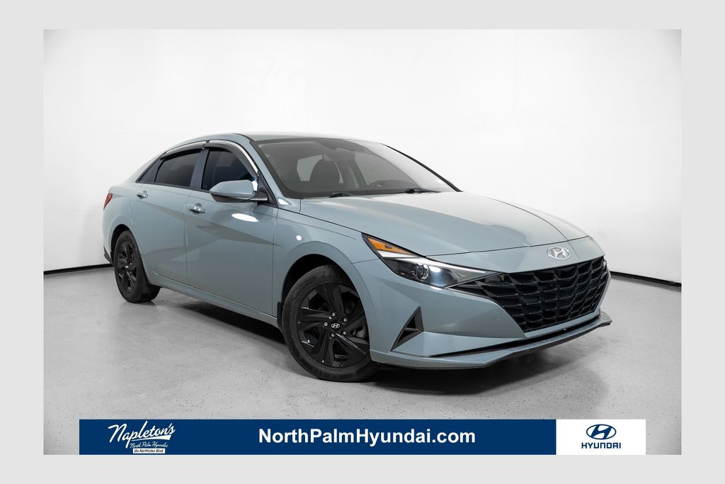2021 Hyundai Elantra Blue