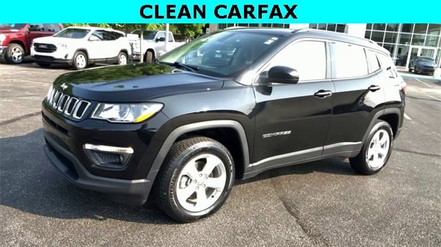 Certified 2021 Jeep Compass Latitude with VIN 3C4NJDBBXMT504637 for sale in North Olmsted, OH