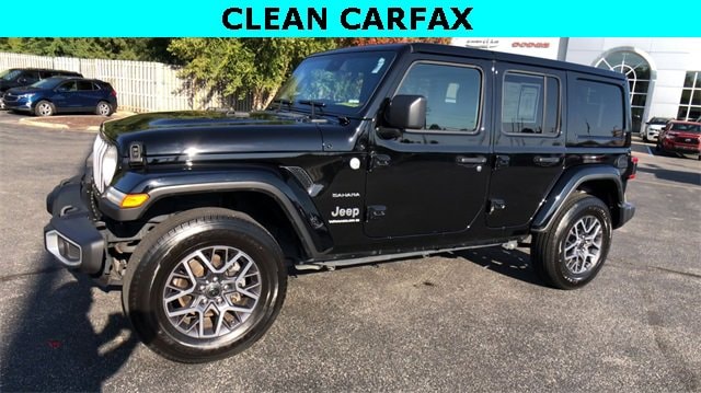Certified 2024 Jeep Wrangler 4-Door Sahara with VIN 1C4PJXEN1RW171729 for sale in North Olmsted, OH