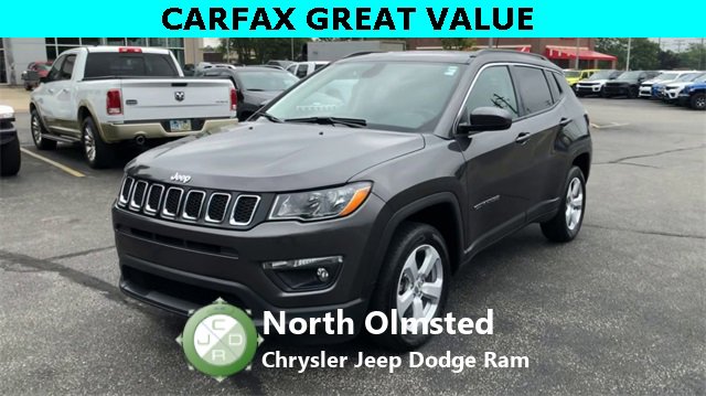 Certified 2021 Jeep Compass Latitude with VIN 3C4NJDBB9MT504404 for sale in North Olmsted, OH