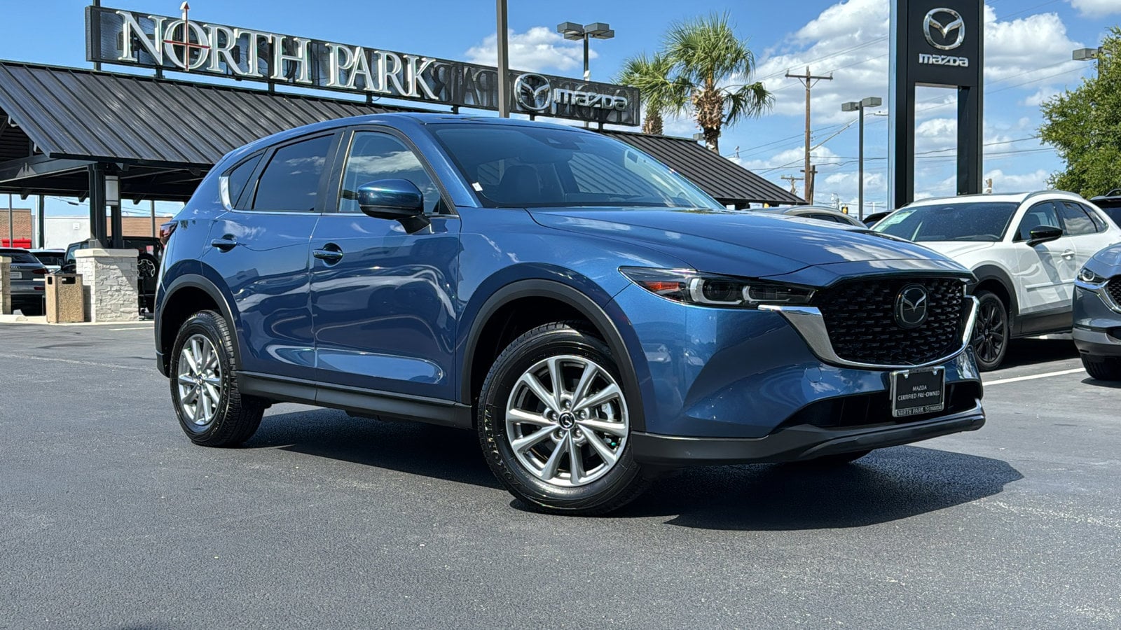 Certified 2022 Mazda CX-5 S Preferred package with VIN JM3KFBCM7N0638858 for sale in San Antonio, TX