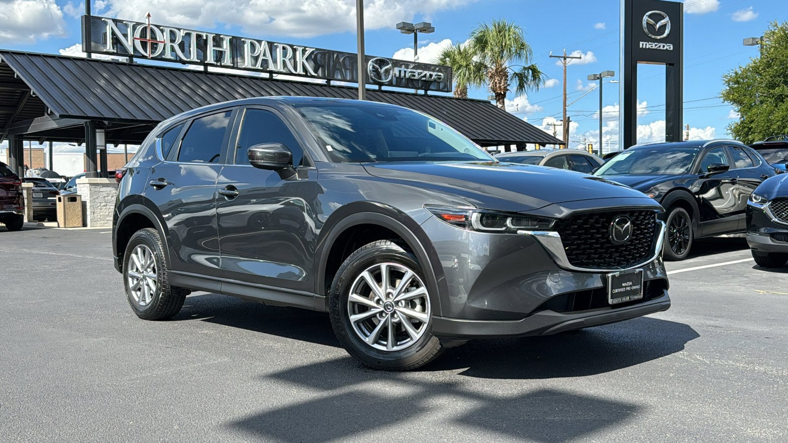 Certified 2022 Mazda CX-5 S Preferred package with VIN JM3KFBCM4N0587514 for sale in San Antonio, TX