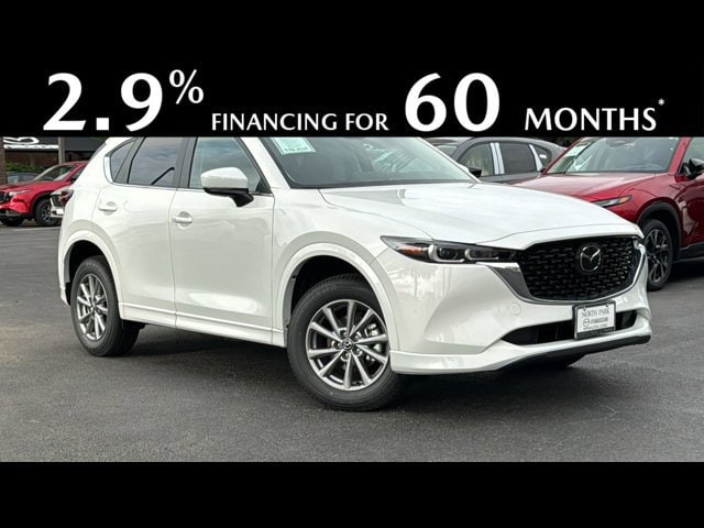 Rhodium White Metallic 2025 Mazda CX-5 2.5 S Preferred AWD SUV / Crossover All-Wheel Drive Automatic