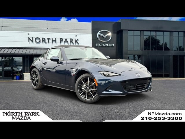Deep Crystal Blue Mica 2026 Mazda MX-5 Miata RF Grand Touring RWD Convertible Rear-Wheel Drive Manual
