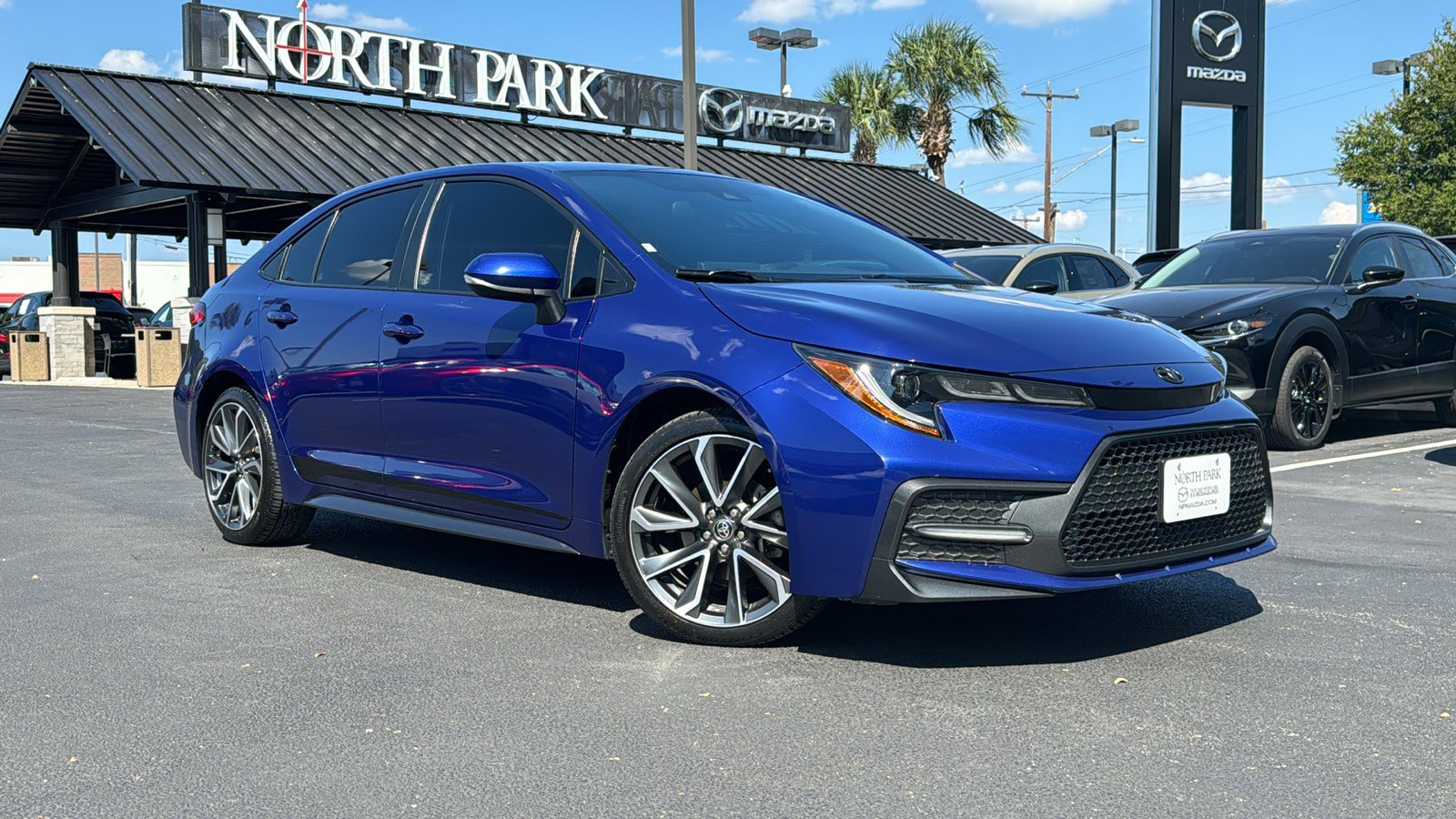 Used 2022 Toyota Corolla SE with VIN 5YFS4MCE9NP115124 for sale in San Antonio, TX