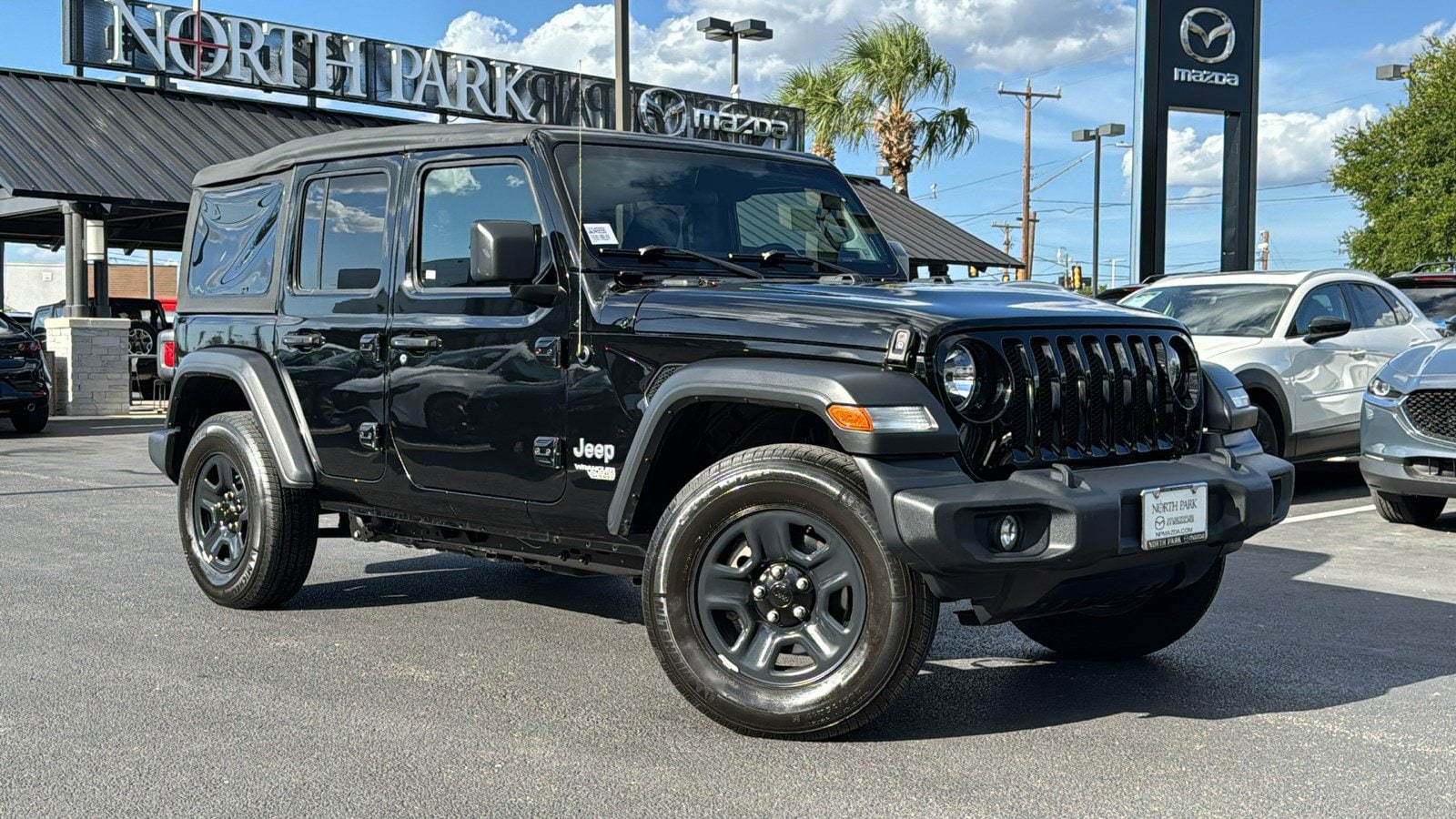 Used 2020 Jeep Wrangler Unlimited Sport with VIN 1C4HJXDG1LW346656 for sale in San Antonio, TX