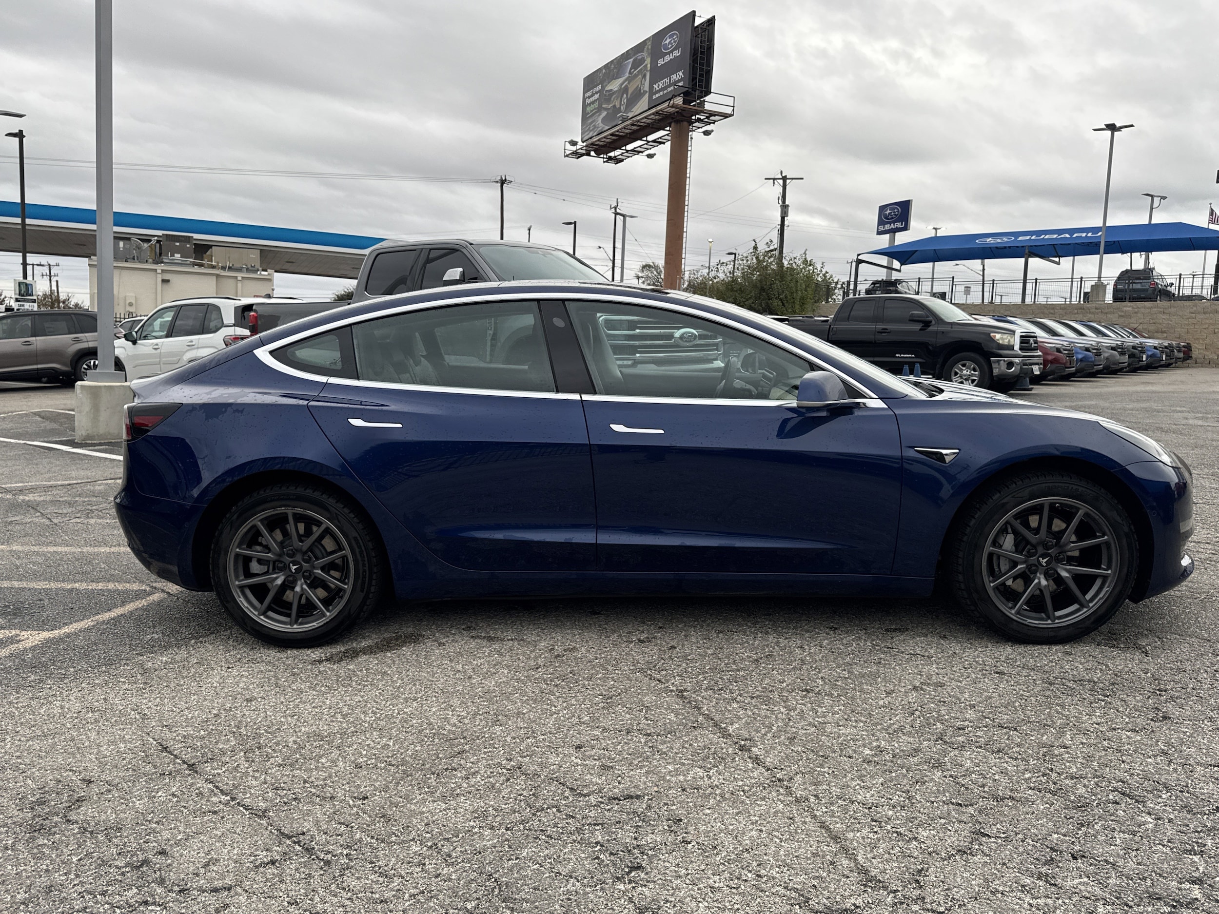 Used 2019 Tesla Model 3 Base with VIN 5YJ3E1EA9KF309671 for sale in San Antonio, TX