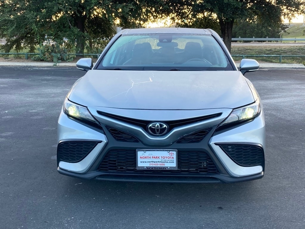 Used 2023 Toyota Camry SE with VIN 4T1G11AK9PU746785 for sale in San Antonio, TX