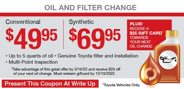 Toyota Oil Service Coupons in San Antonio North Park Toyota of San Antonio serving Pleasanton TX
