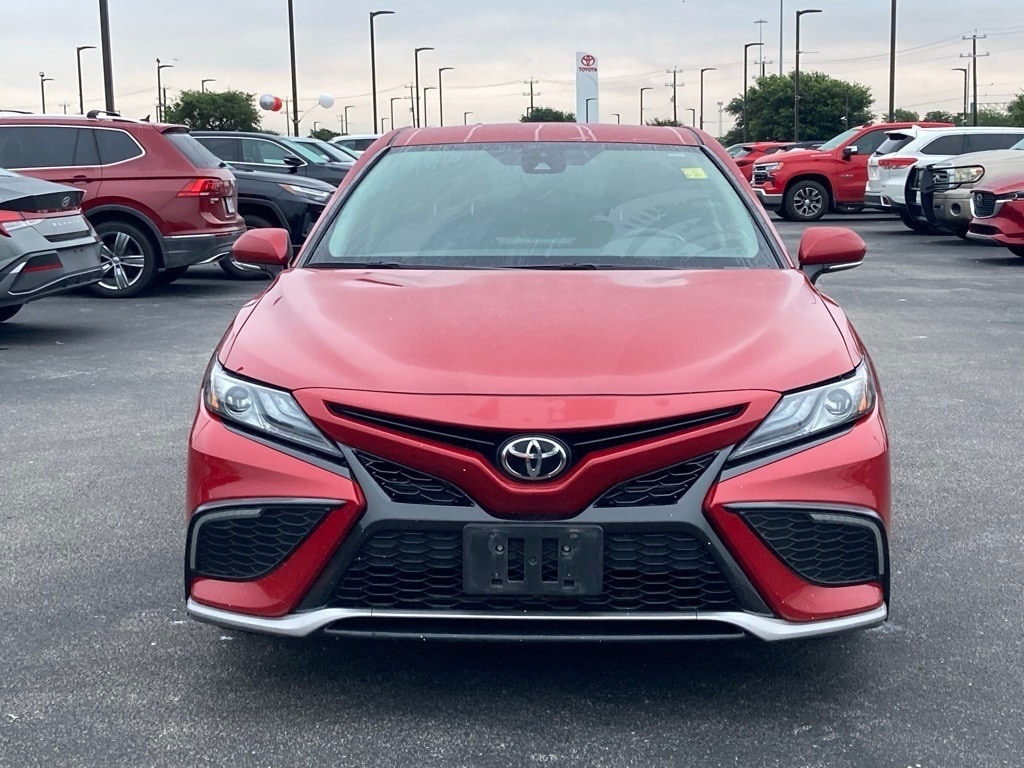 Used 2022 Toyota Camry XSE with VIN 4T1K61AK6NU007687 for sale in San Antonio, TX