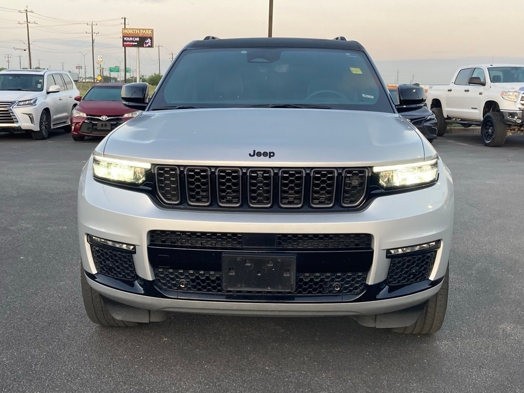 Used 2023 Jeep Grand Cherokee L Summit Reserve with VIN 1C4RJKEG6P8831116 for sale in San Antonio, TX