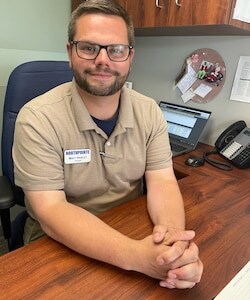 Staff member Matt Haslet from 4ad6c4fbe4aa