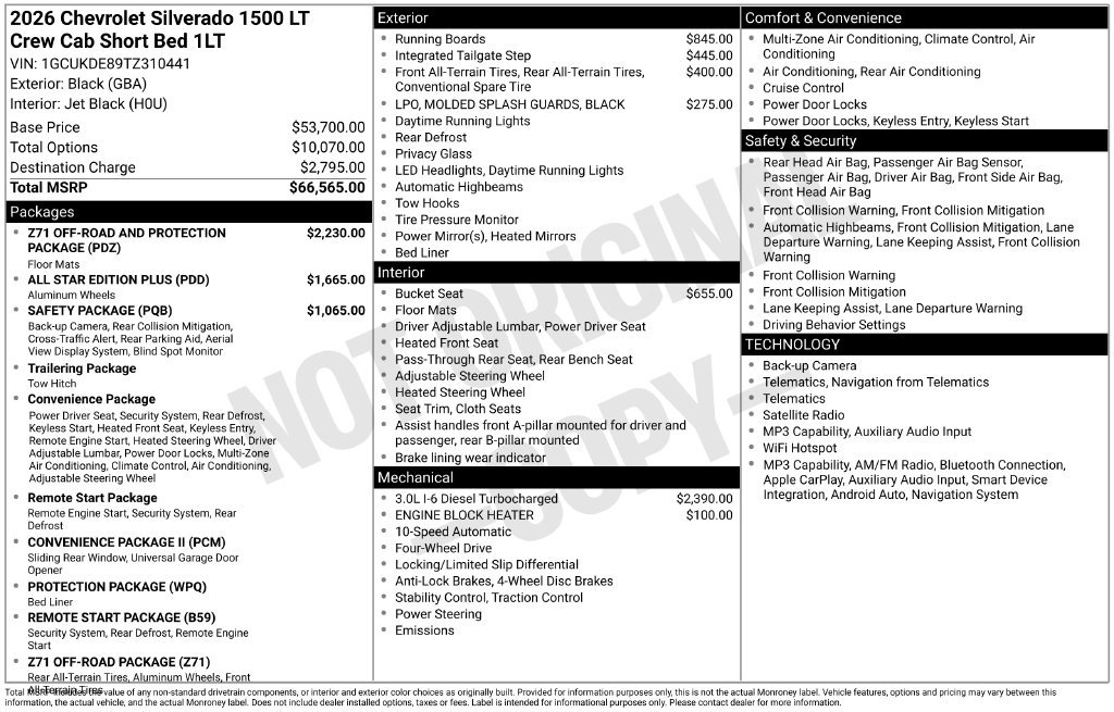New 2026 Chevrolet Silverado 1500 LT Truck