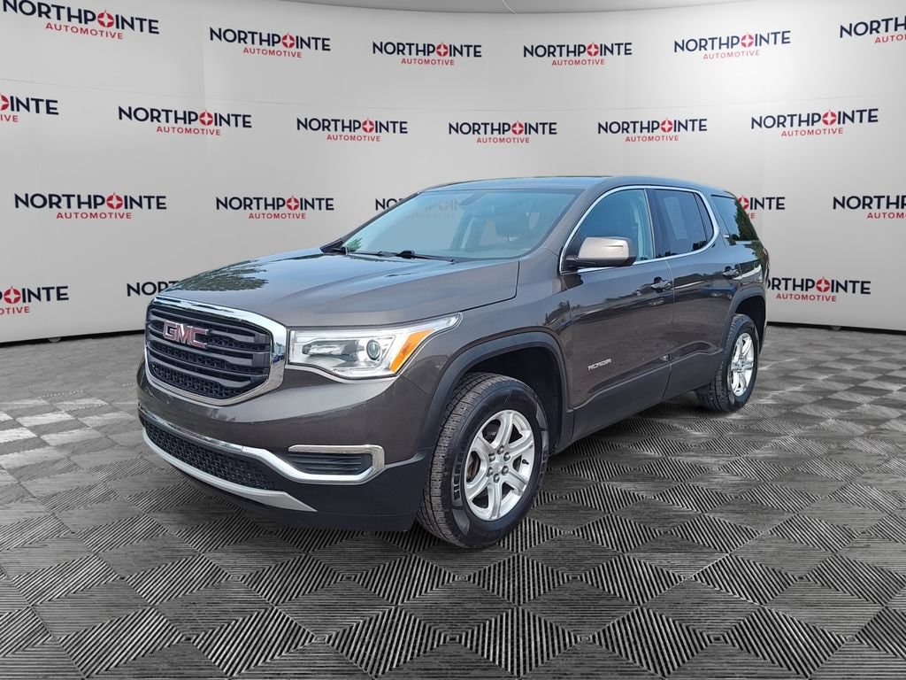 Used 2019 GMC Acadia SLE-1 with VIN 1GKKNRLA5KZ135884 for sale in Seneca, PA