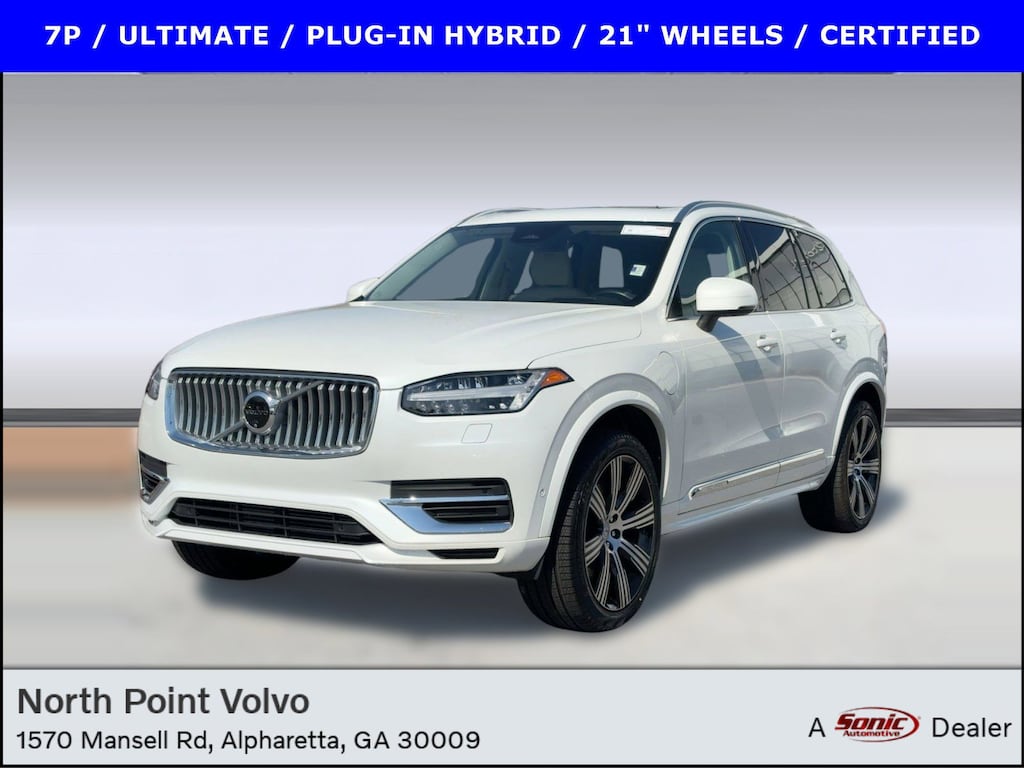 Certified 2024 Volvo XC90 Recharge Plug-In Hybrid T8 Ultimate 7 Passenger T8 eAWD PHEV Ultimate Bright Theme 7P