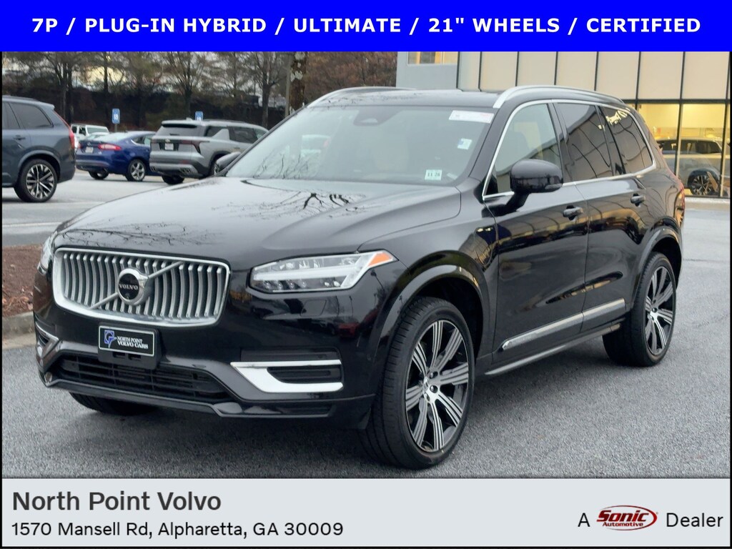 Certified 2024 Volvo XC90 Recharge Plug-In Hybrid T8 Ultimate 7 Passenger T8 eAWD PHEV Ultimate Bright Theme 7P