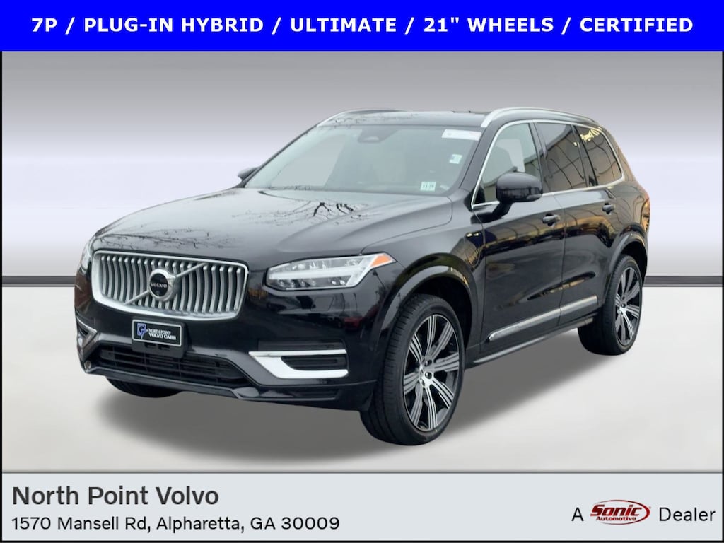 Certified 2024 Volvo XC90 Recharge Plug-In Hybrid T8 Ultimate 7 Passenger T8 eAWD PHEV Ultimate Bright Theme 7P