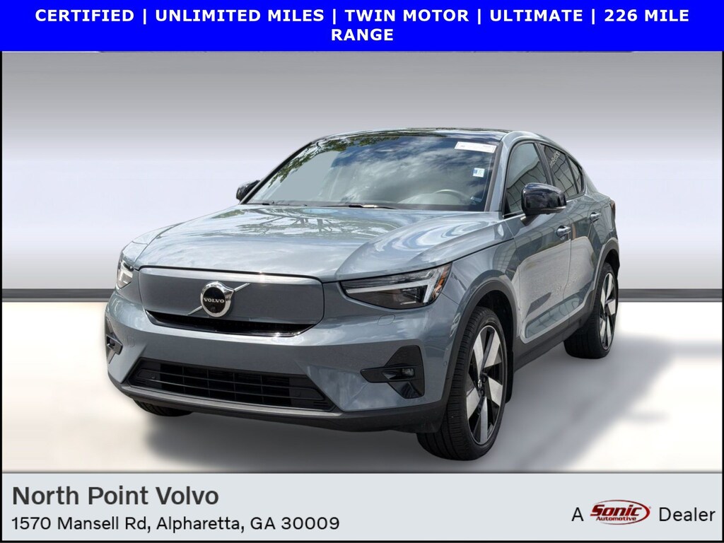 Certified 2023 Volvo C40 Recharge Pure Electric Ultimate SUV