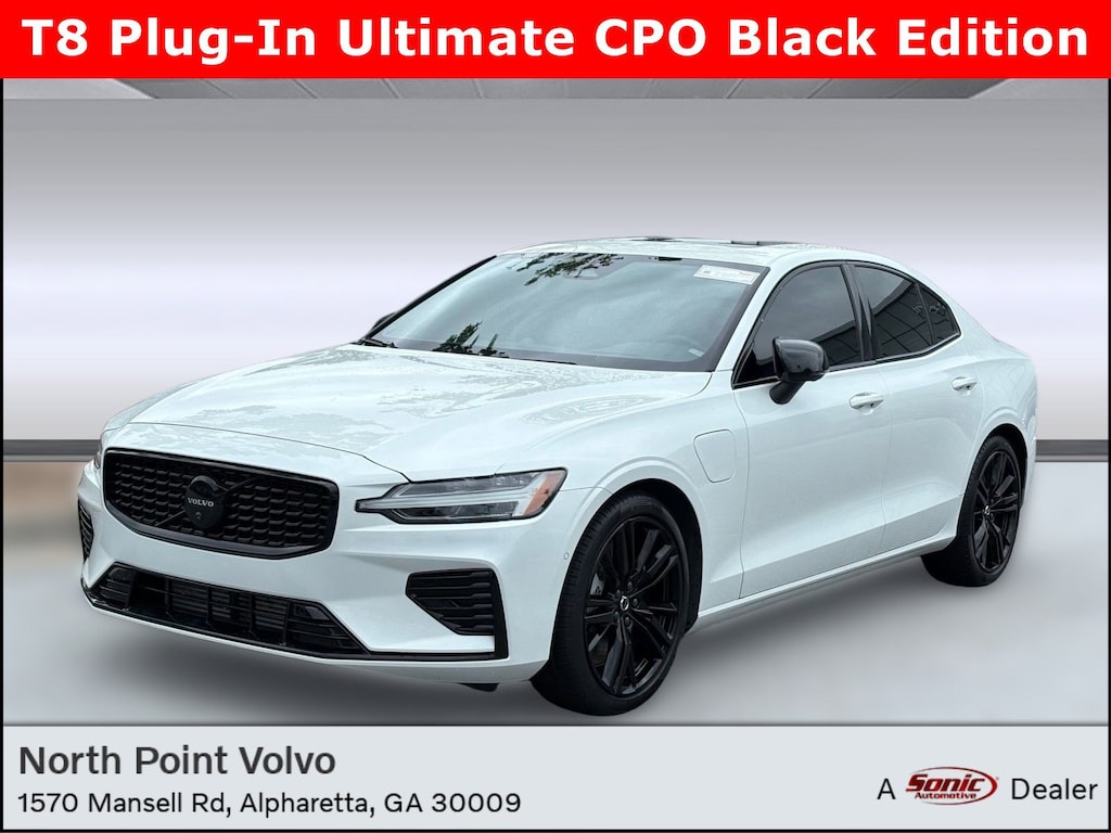Certified 2024 Volvo S60 Recharge Plug-In Hybrid T8 Ultimate Black Edition T8 eAWD PHEV Ultimate Black Edition