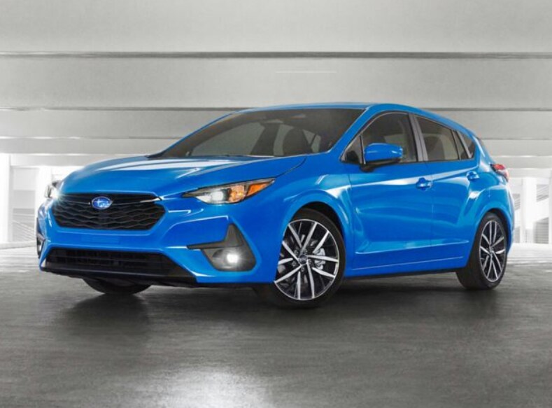 Blue Subaru Impreza Hatchback