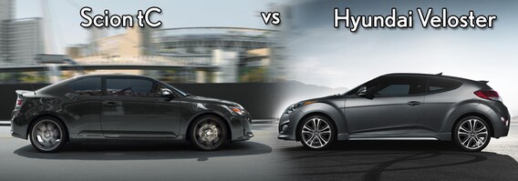 Hyundai Veloster Vs Scion Tc Earnhardt Hyundai North Scottsdale