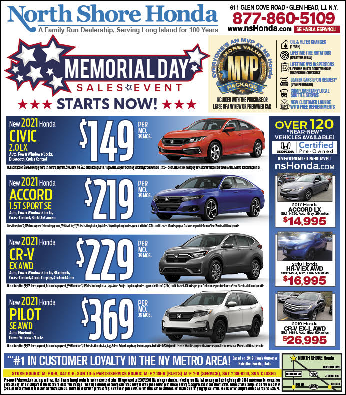 North Shore Honda Newspaper Ad Hicksville Area Honda Deals