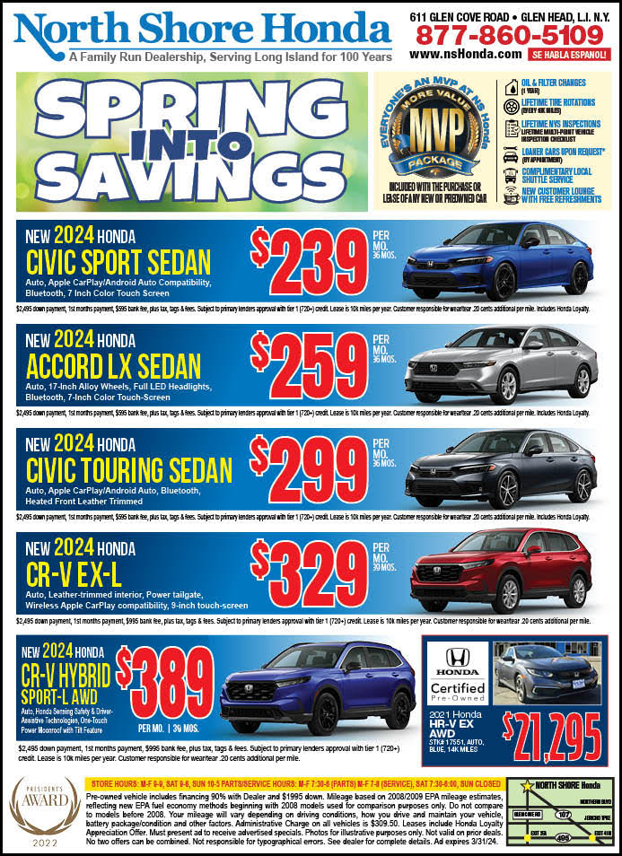 North Shore Honda Newspaper Ad Hicksville Area Honda Deals
