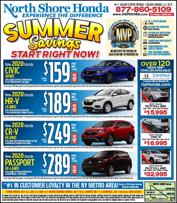North Shore Honda Newspaper Ad Hicksville Area Honda Deals