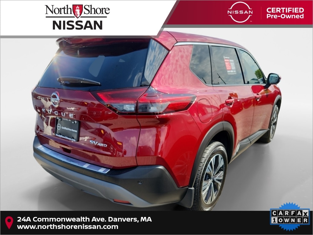 Certified 2021 Nissan Rogue SV with VIN JN8AT3BB2MW221909 for sale in Danvers, MA