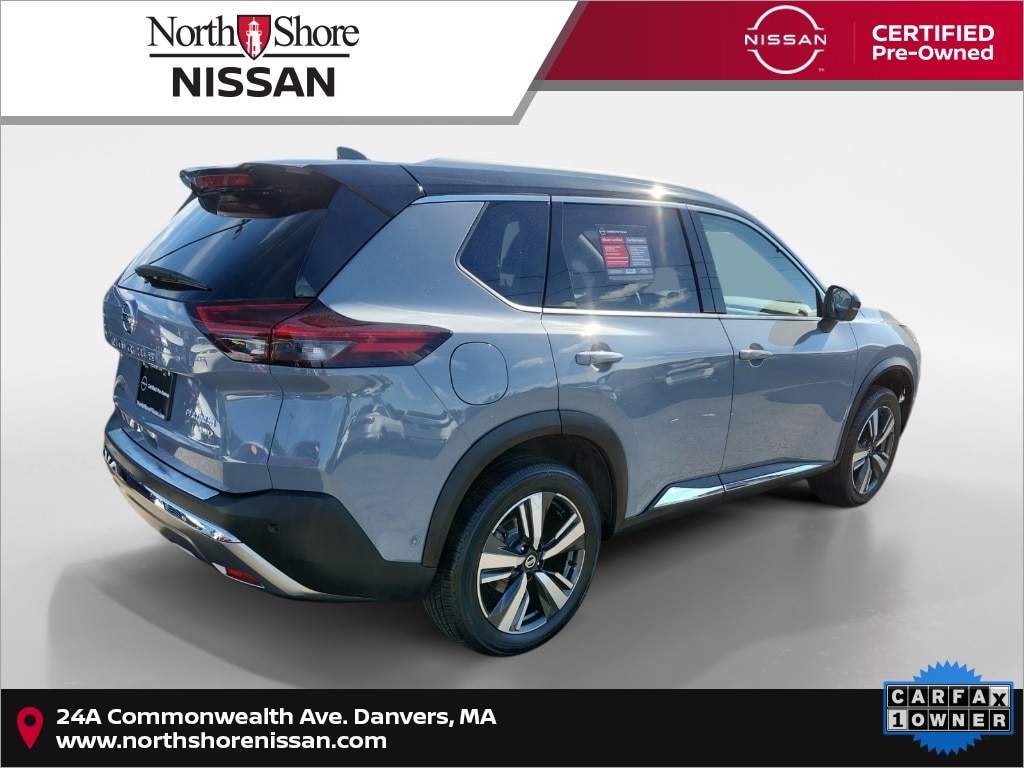 Certified 2021 Nissan Rogue Platinum with VIN JN8AT3DD6MW309831 for sale in Danvers, MA