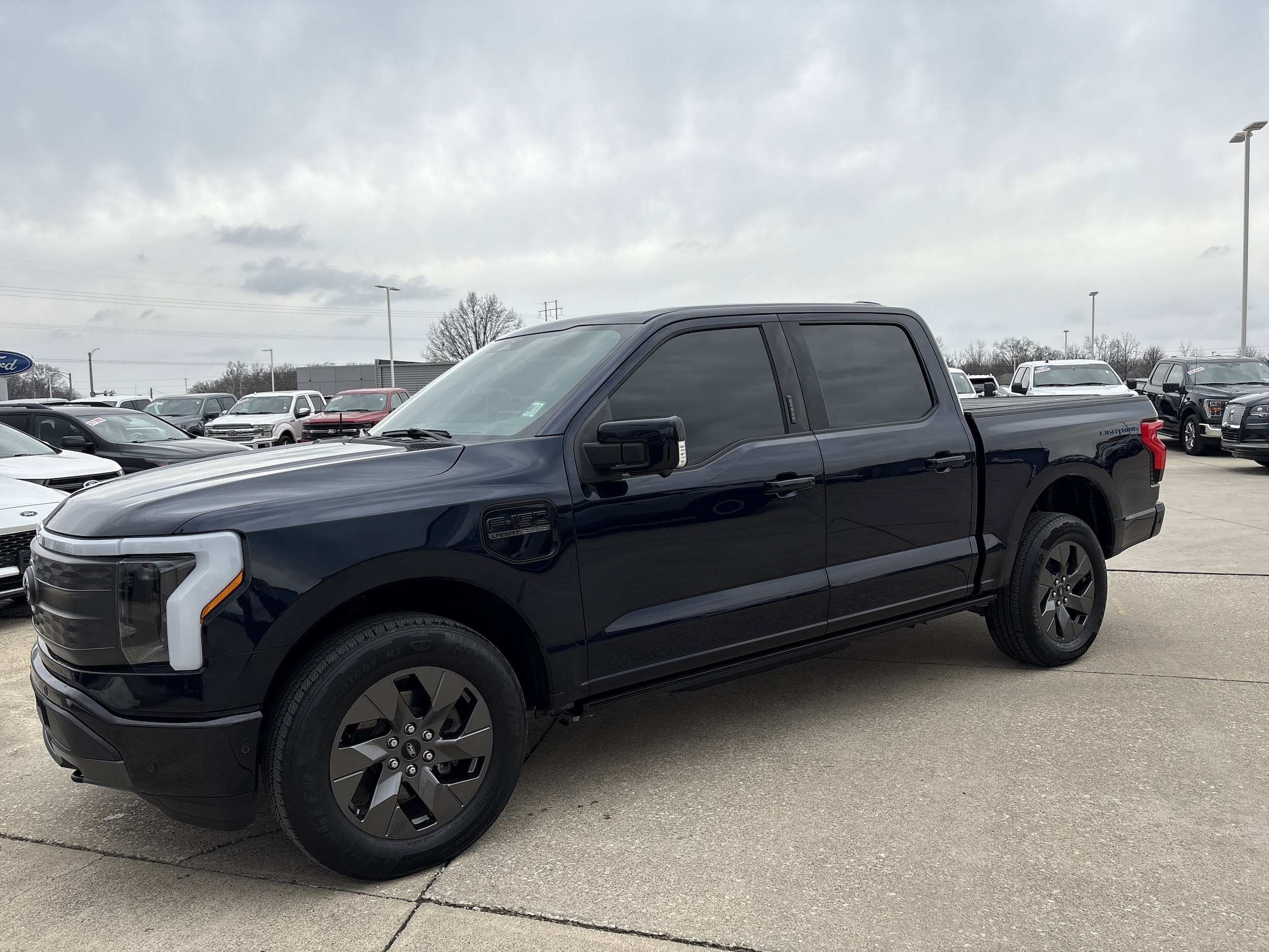 Used 2023 Ford F-150 Lightning Lariat with VIN 1FT6W1EVXPWG46740 for sale in Effingham, IL