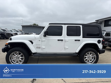 Featured used 2019 Jeep Wrangler Sahara SUV 1C4HJXEN6KW600115 for sale in Effington, IL