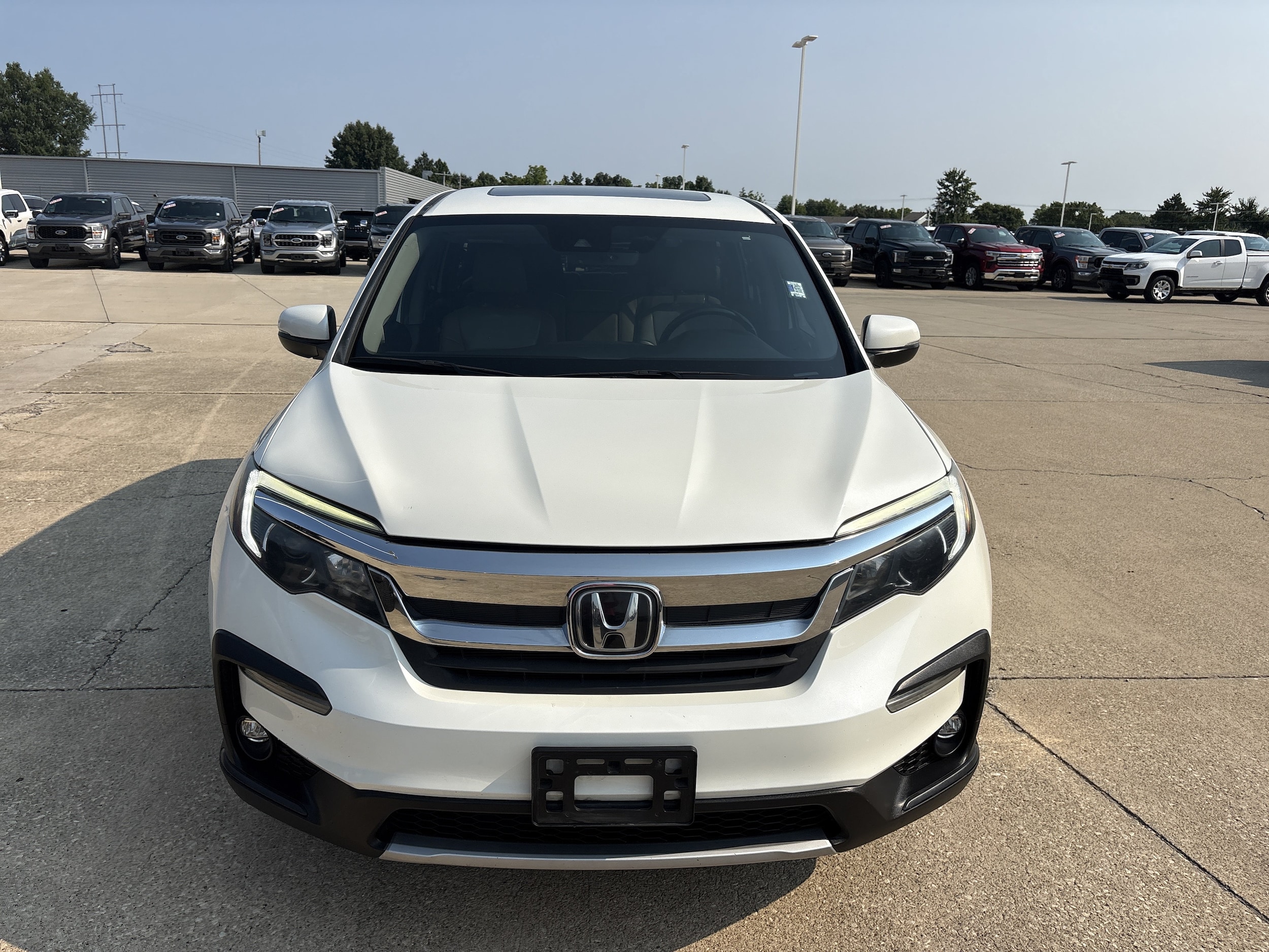 Used 2019 Honda Pilot EX-L with VIN 5FNYF6H47KB008709 for sale in Effingham, IL