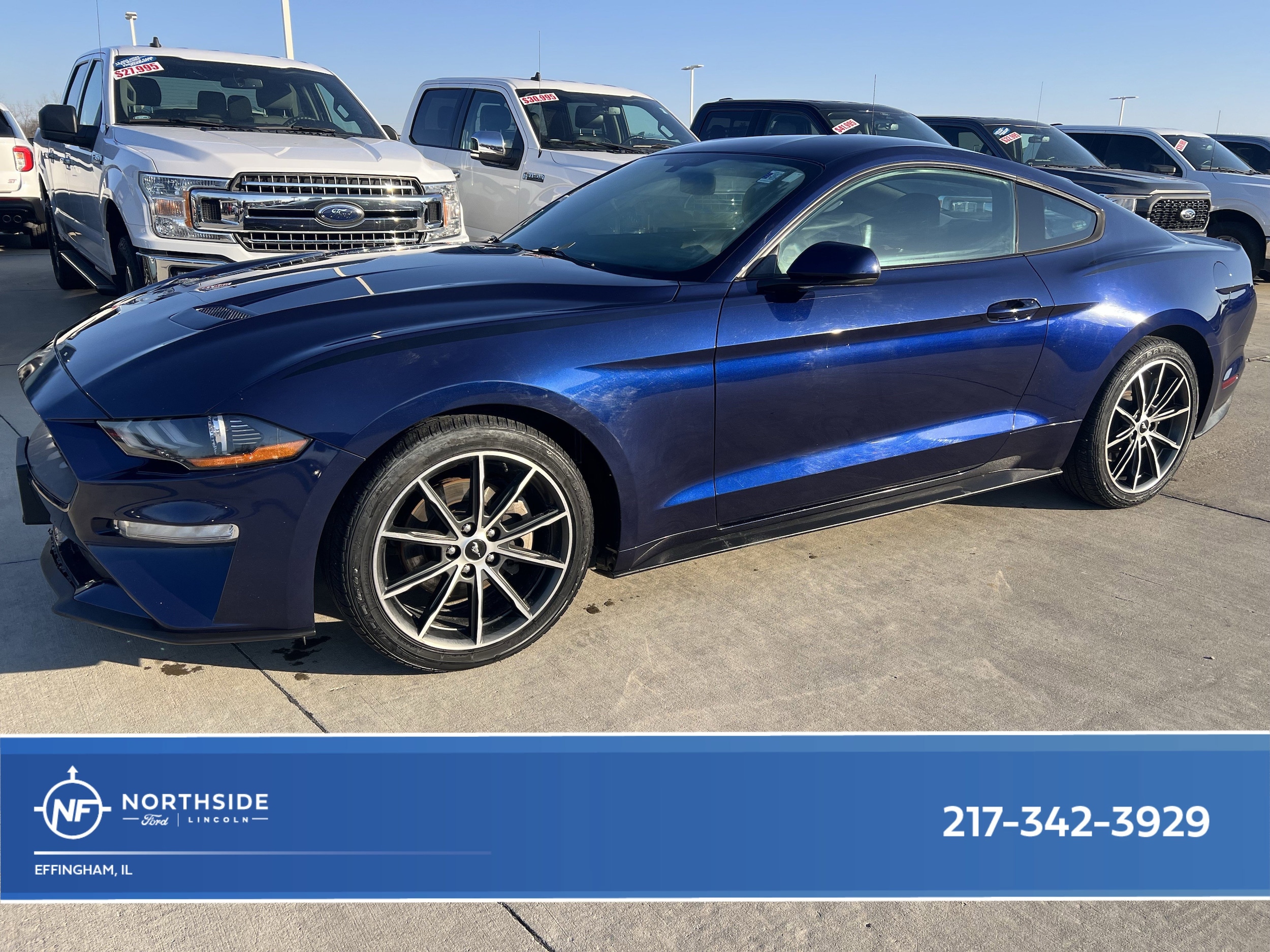 Used 2018 Ford Mustang EcoBoost with VIN 1FA6P8TH8J5119107 for sale in Effingham, IL
