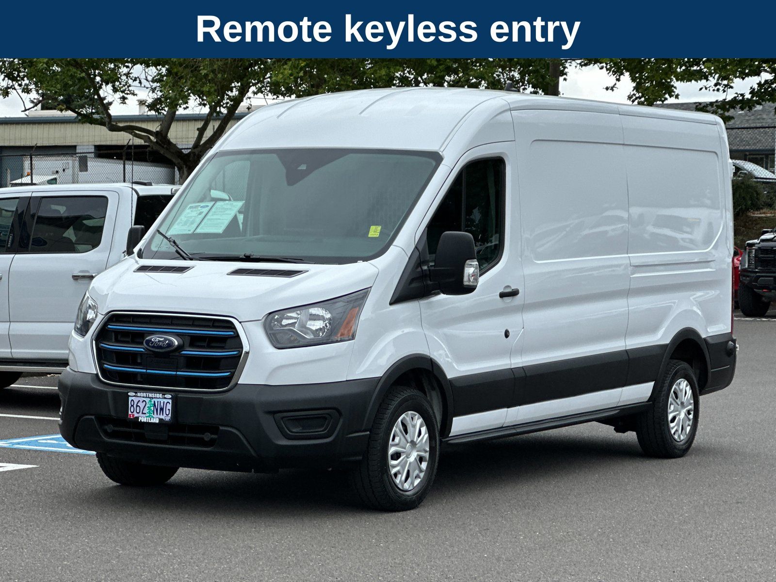 Used 2022 Ford E-Transit Cargo Van Base with VIN 1FTBW9CK9NKA82623 for sale in Portland, OR