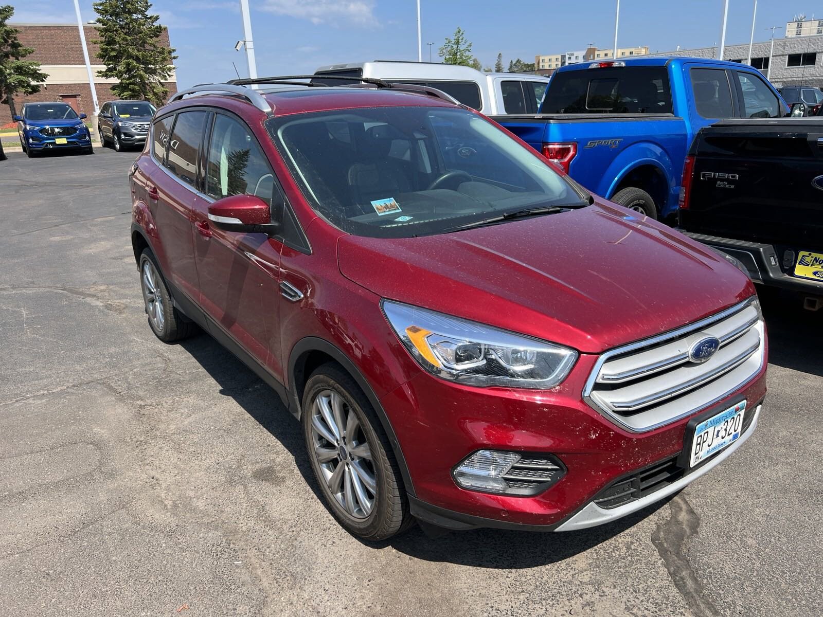 Used 2018 Ford Escape Titanium with VIN 1FMCU9J94JUC35588 for sale in Duluth, Minnesota