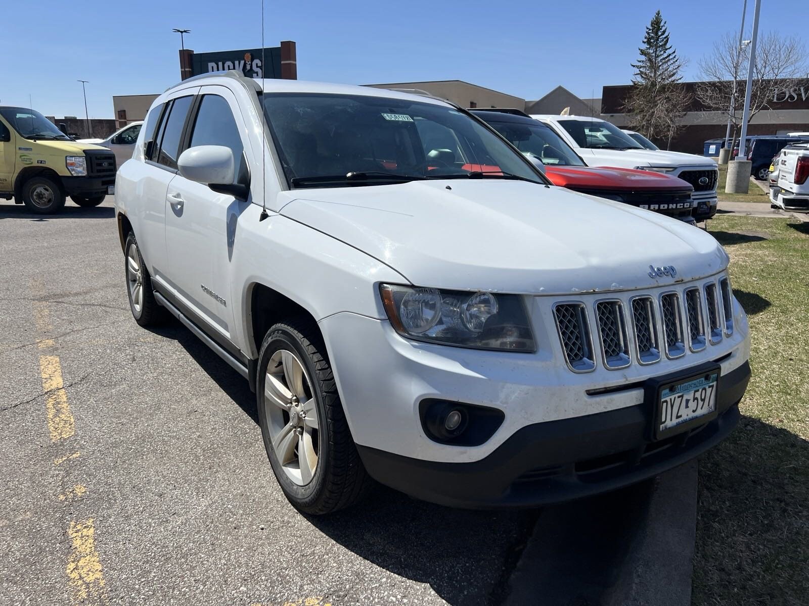 Used 2014 Jeep Compass Latitude with VIN 1C4NJDEB6ED505481 for sale in Duluth, Minnesota