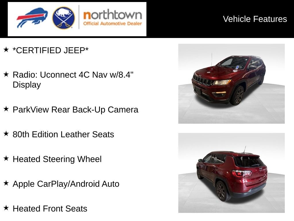 Certified 2021 Jeep Compass 80th Special Edition SUV