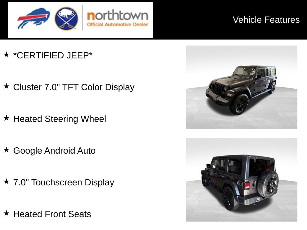 Used 2021 Jeep Wrangler Unlimited Sport Altitude SUV