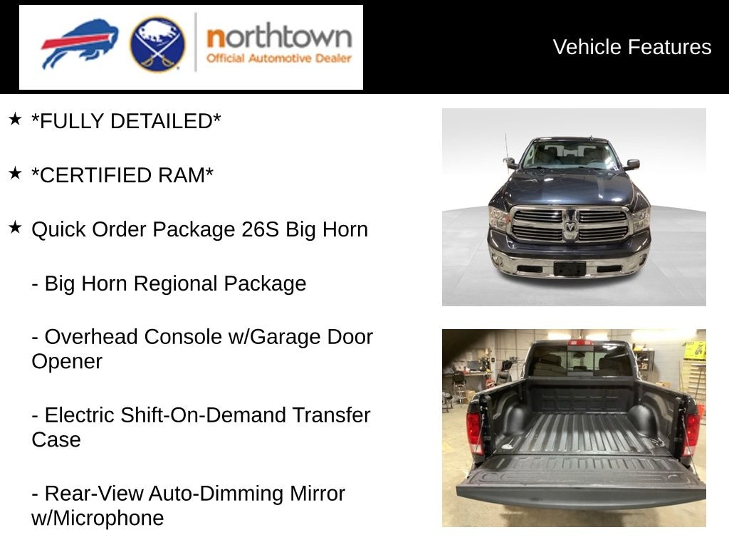 Used 2016 Ram 1500 Big Horn Truck Crew Cab